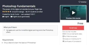 دورات مجانية لتعلم برنامج فوتوشوب Photoshop
