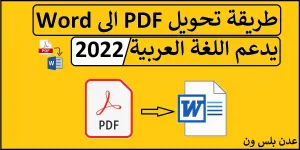 Read more about the article تحويل PDF الى Word | افضل طريقة تحويل PDF الى Word يدعم اللغة العربية