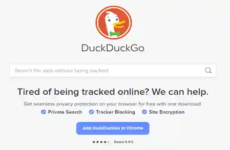 DuckDuckGo هو محرك بحث بديل جوجل