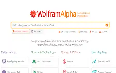 Wolfram Alpha هو محرك بحث بديل Google